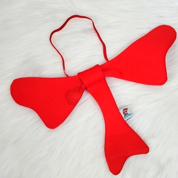 Spirit Halloween Officially Licensed Dr. Seuss Cat in the Hat Red Bowtie 13" - Picture 6 of 10